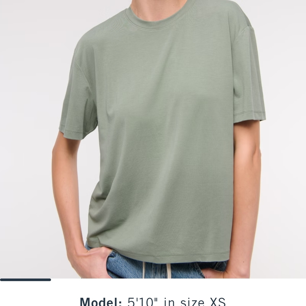 Set Of 2 - Abercrombie & Fitch Short Sleeve Tee - Cream
